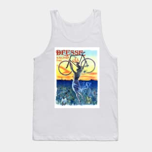 Vintage Travel Poster France Deesse Bicycles Tank Top